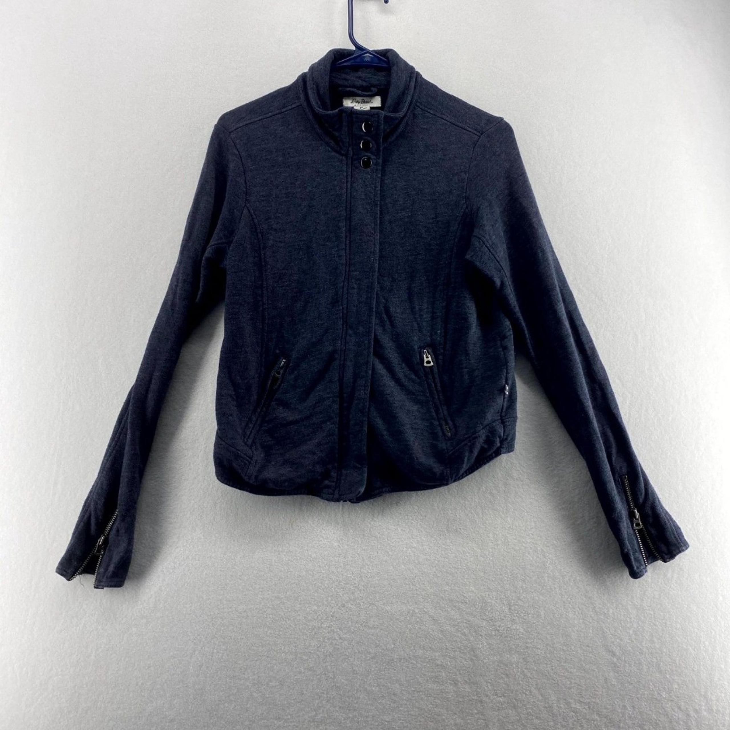 Lucky Brand Cloth Blazer Button Up with Zippers and Zipper Sleeves Womens Size M