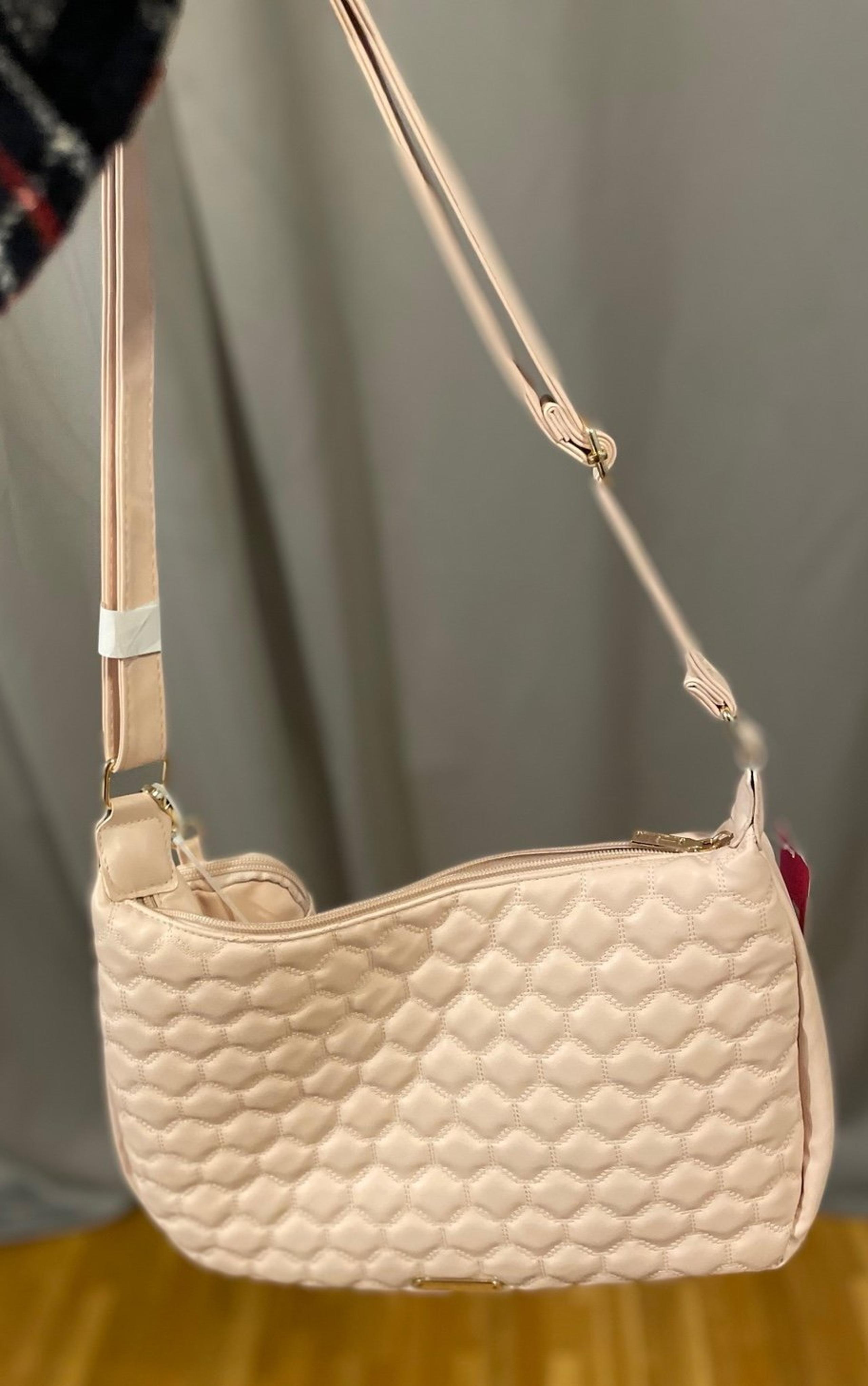 Isaac Mizrahi New York Women's Leather Pink Shoulder Bag with Purse Bag (New)