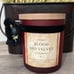 DW HOME BLOOD RED VELVET SCENTED JAR CANDLE WITH BLACK VELVET FLOWER