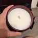 DW HOME BLOOD RED VELVET SCENTED JAR CANDLE WITH BLACK VELVET FLOWER