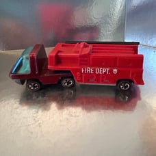 hot wheel redlines vintage Heavyweights Fire Truck red original white interior