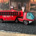 hot wheel redlines vintage Heavyweights Fire Truck red original white interior