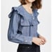 MADEWELL Chambray Ruffled Blouse NWOT
