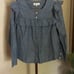 MADEWELL Chambray Ruffled Blouse NWOT