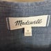 MADEWELL Chambray Ruffled Blouse NWOT