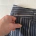 Ann Taylor women’s NWT gray & white pinstriped shorts size 6