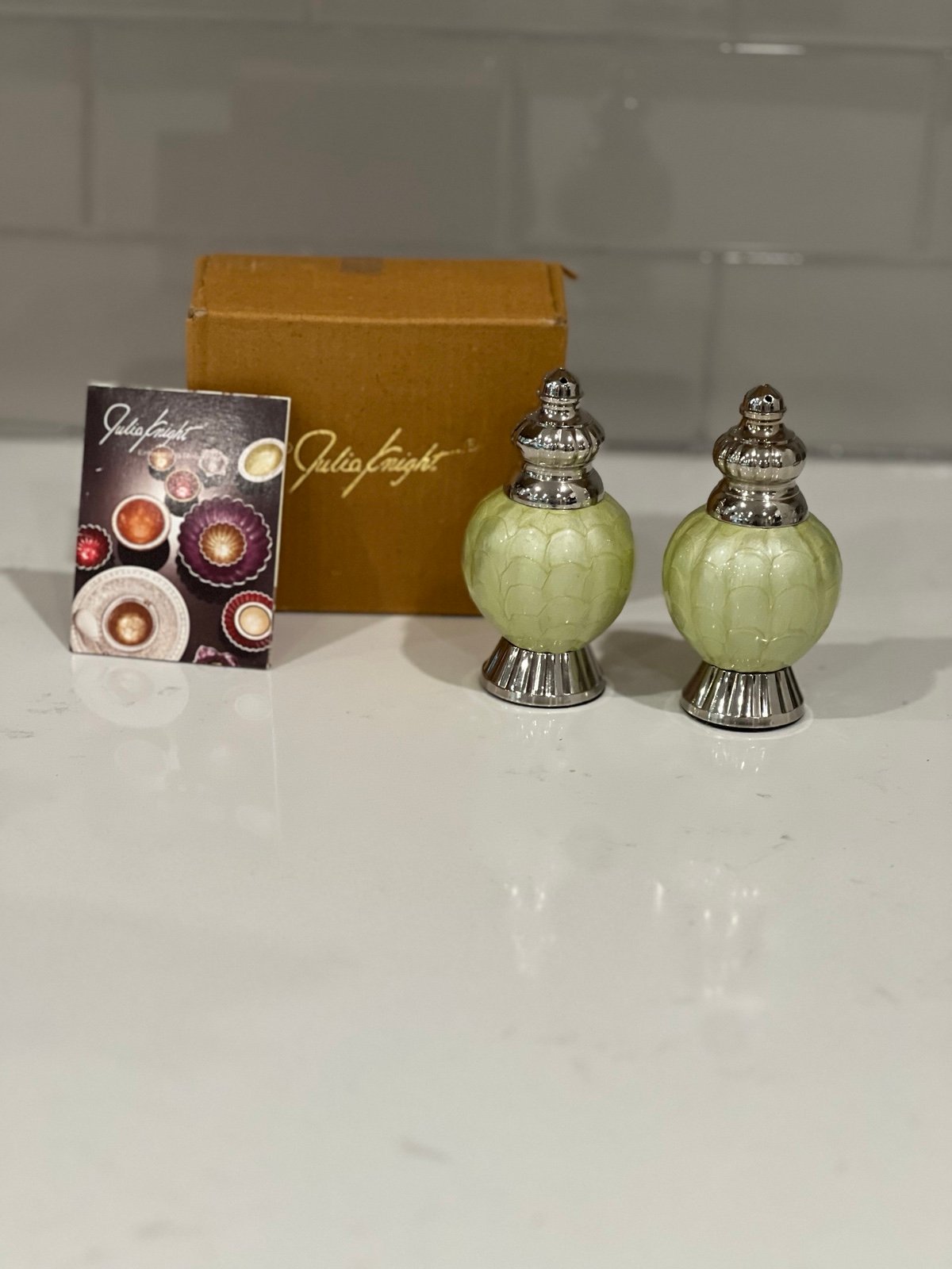 Julia Knight Peony Salt and Pepper Shakers