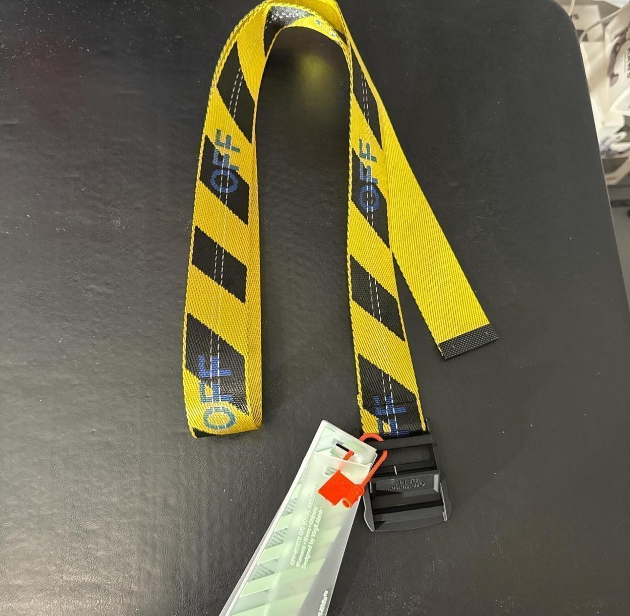 Off White Caution Belt