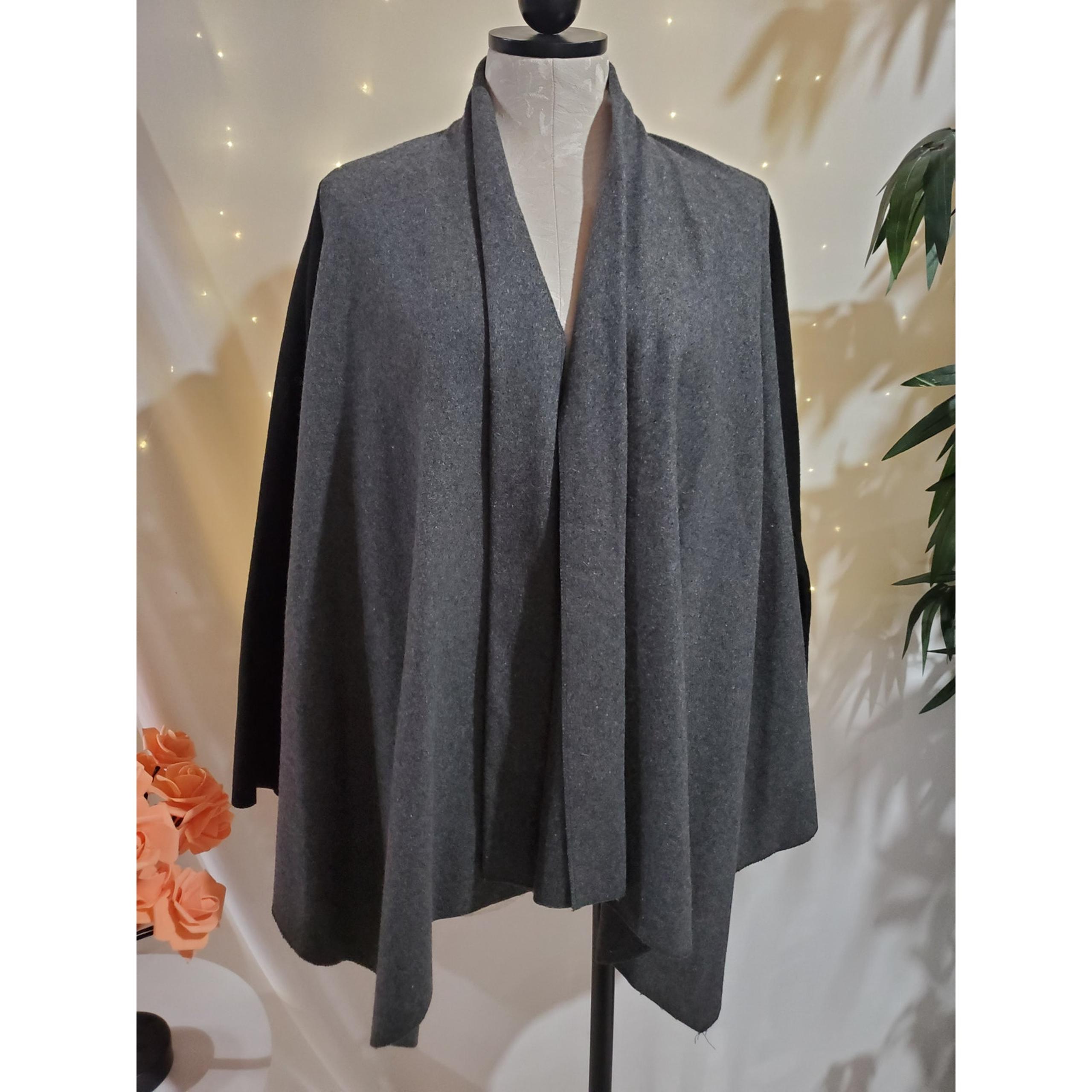 Staring at Stars UO Vintage Open Wool Cardigan Jacket Womens Size S Gray Pockets