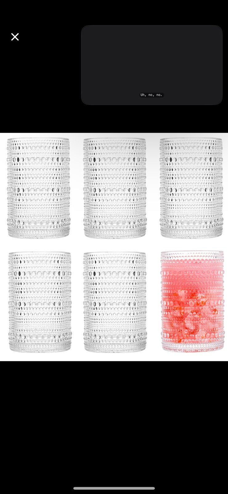 Set of 6 drinking cups
