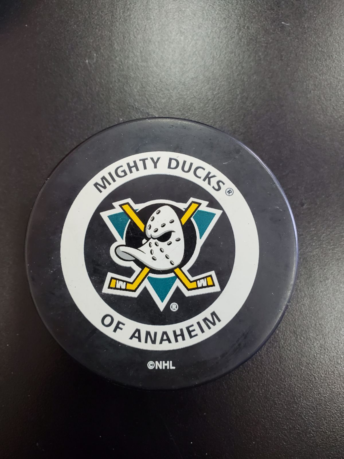 Vintage Mighty Duck Hockey Puck