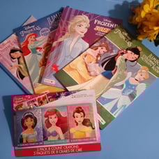 5PC Disney Princess 2 Coloring Book & Mo