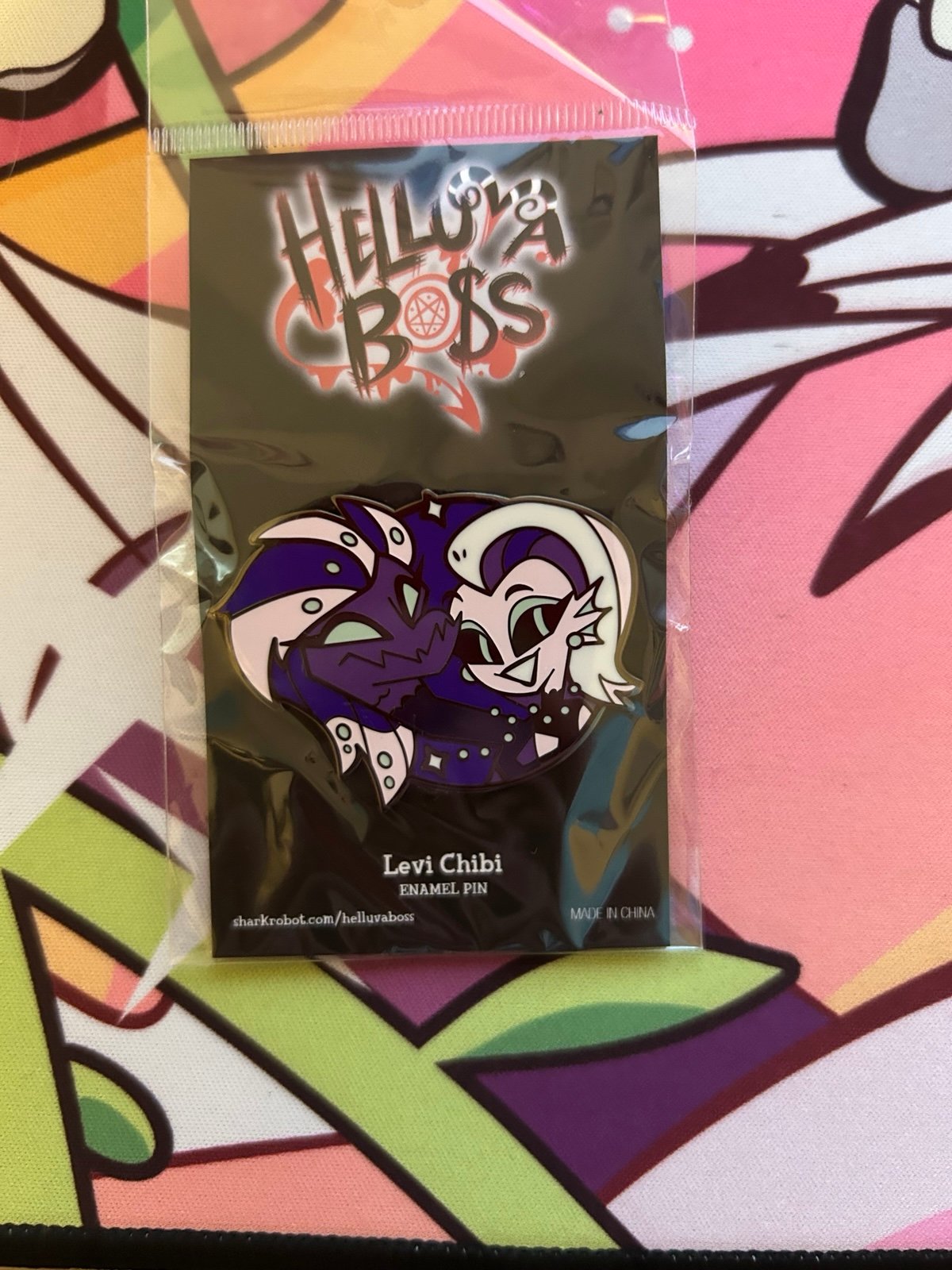 Helluva Boss Mastermind Levi Leviathan Chibi Pin