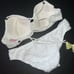 NWT Victoria's Secret 32D/34C BIKINI M knockout bottom crochet lace WHITE yellow