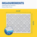 Aerostar 20x22x1 MERV 13 Pleated Air Filter, AC Furnace Air ((69.00 VALUE))