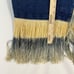 Vintage Apache Womens Blue White Ombre Fringe Denim Beaded Skirt Small