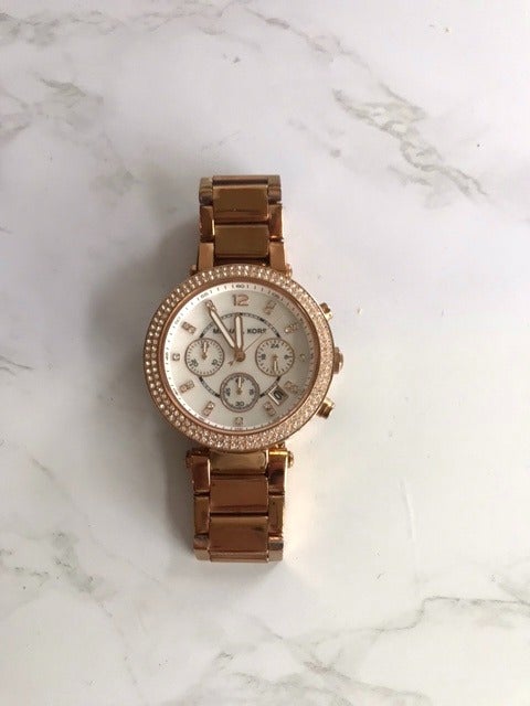 Michael Kors Parker Rose Gold Tone Watch