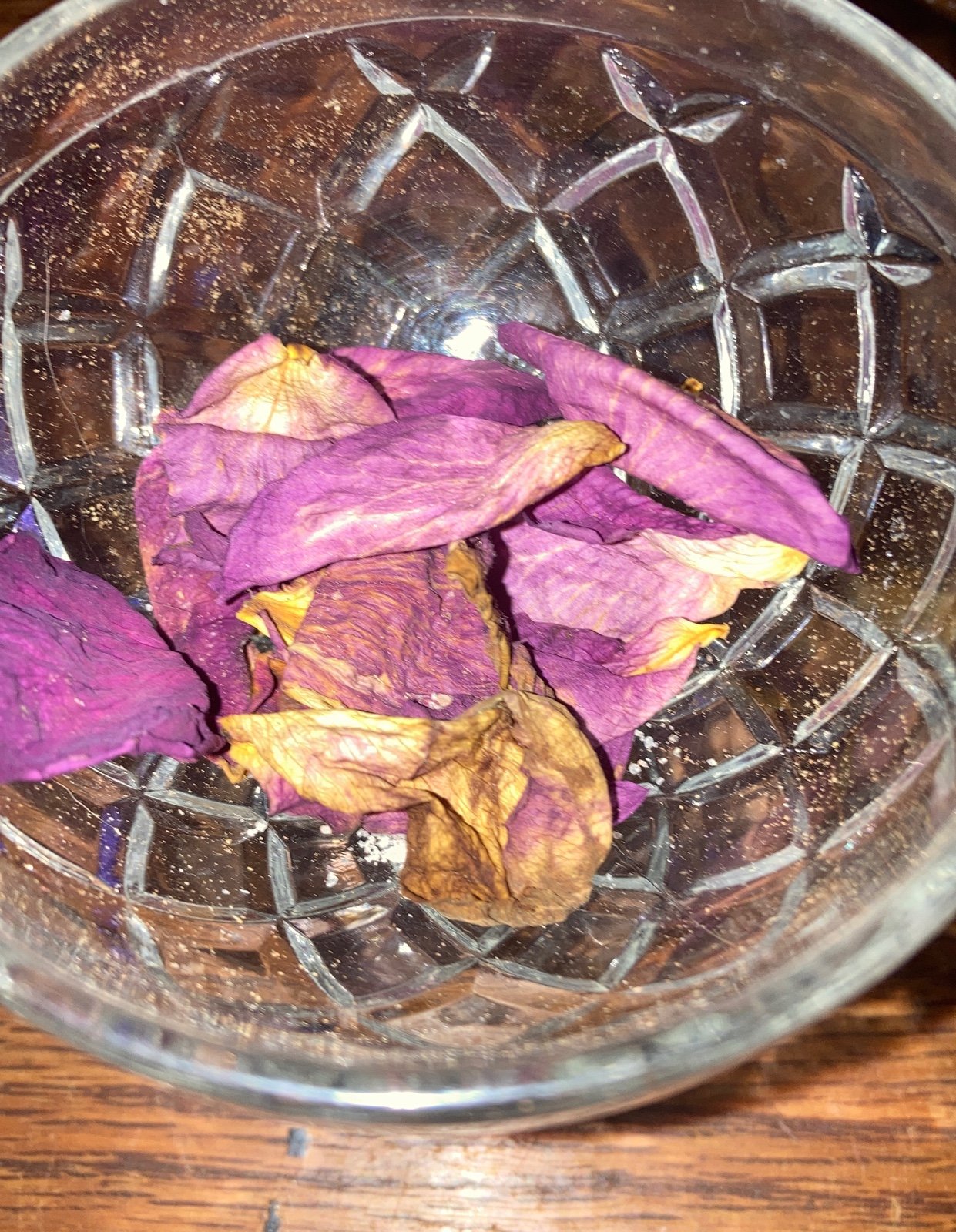 rose petals for spell jars cleansing or aura