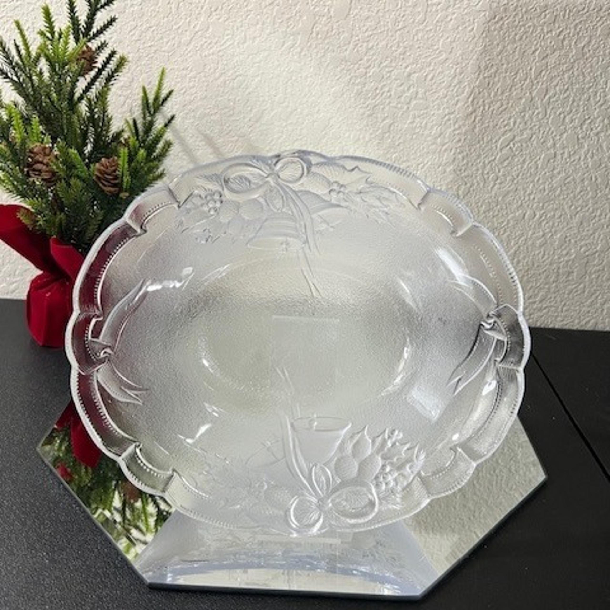 Vintage Mikasa Holiday Bells Oval Shaped Serving Bowl