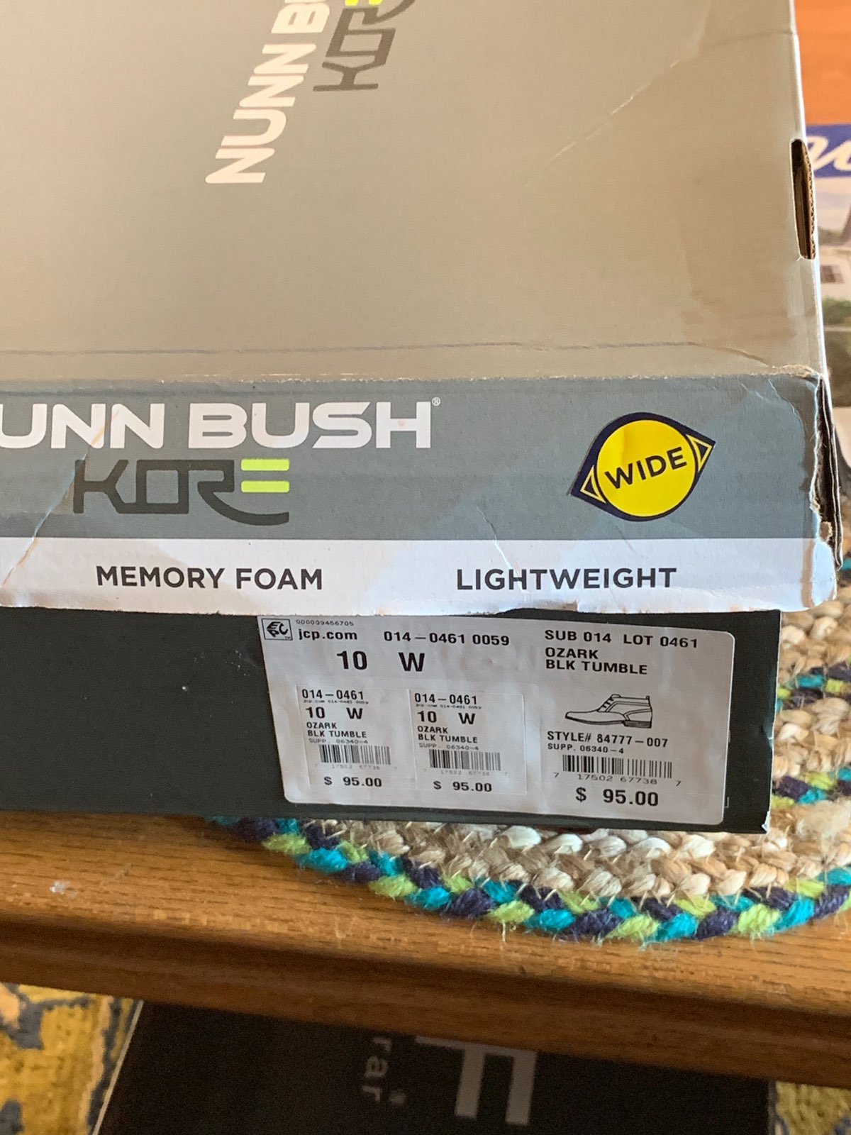 Nunn Bush Men’s Black Tumbler Shoes