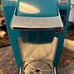 Keurig k10 RARE teal aqua single pod coffee machine maker