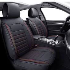 Yolanda Waterproof Faux Leather Auto Seat Cover (Protector) Full Set, Universal