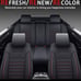 Yolanda Waterproof Faux Leather Auto Seat Cover (Protector) Full Set, Universal