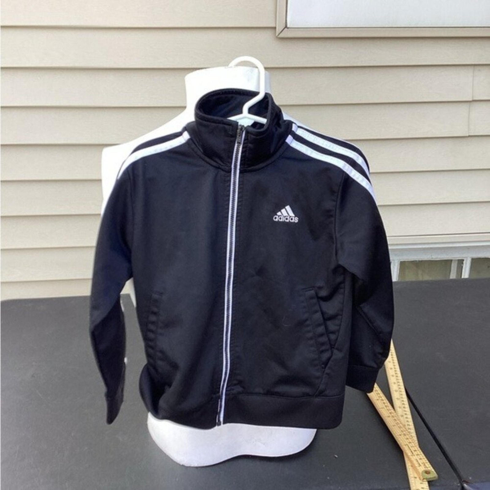 Girls black adidas coat deals
