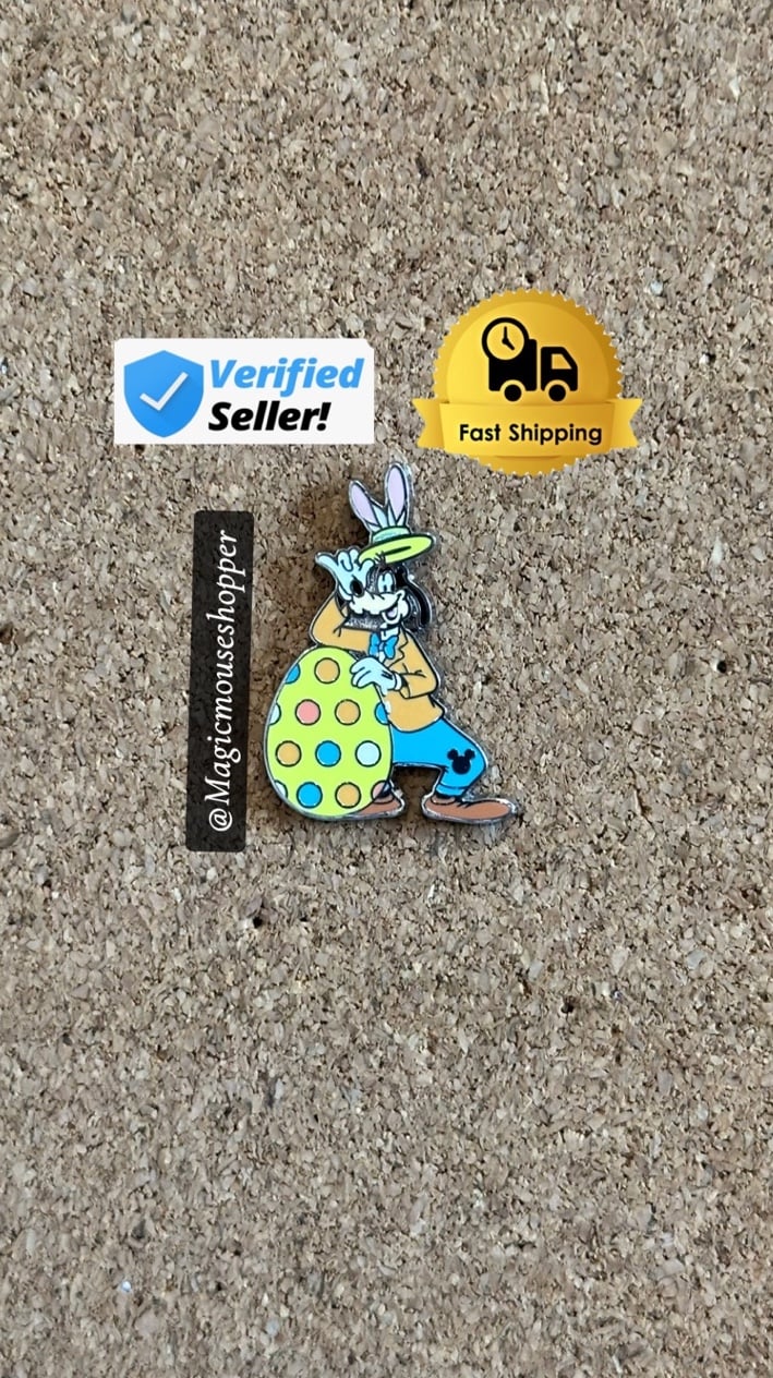 2025 Disneyland Hidden Disney Goofy Easter Pin
