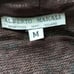 Alberto Makali geometric printed open front faux suede sweater cardigan USA Med