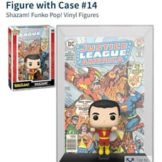 Shazam Funko Pop w/protector case 11inch -Comic cover Justice League of America