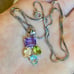 Sterling Silver Multi Gemstone Necklace
