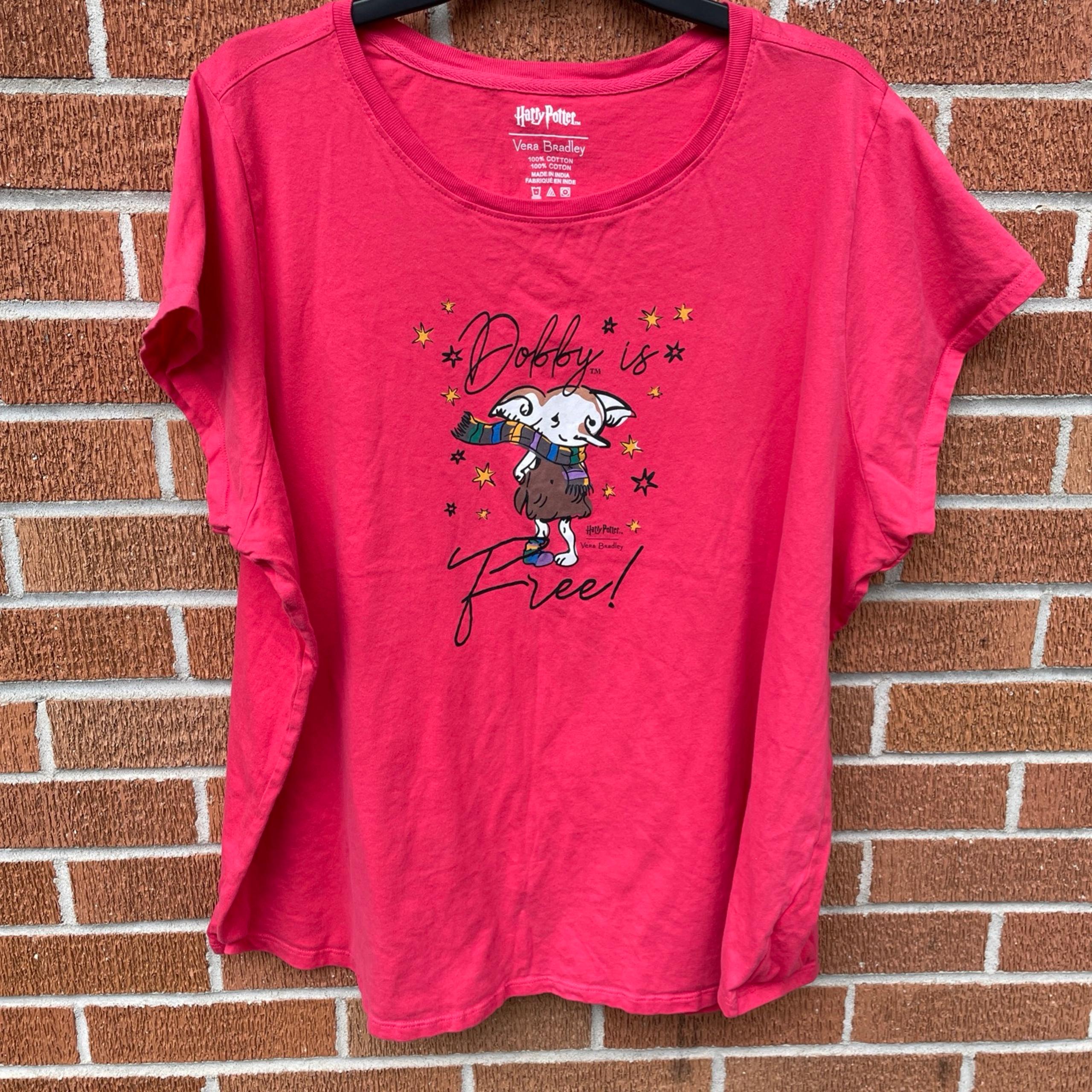Harry Potter Vera Bradley Shirt Womens 3XL Pink Doppy Is Free! Graphic