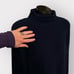 VTG Mock Neck Plush Sweater Womens Chunky Knit sz XL Roll Cuff Comfortable Cozy