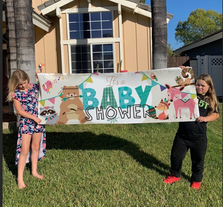 Woodland babyshower banner