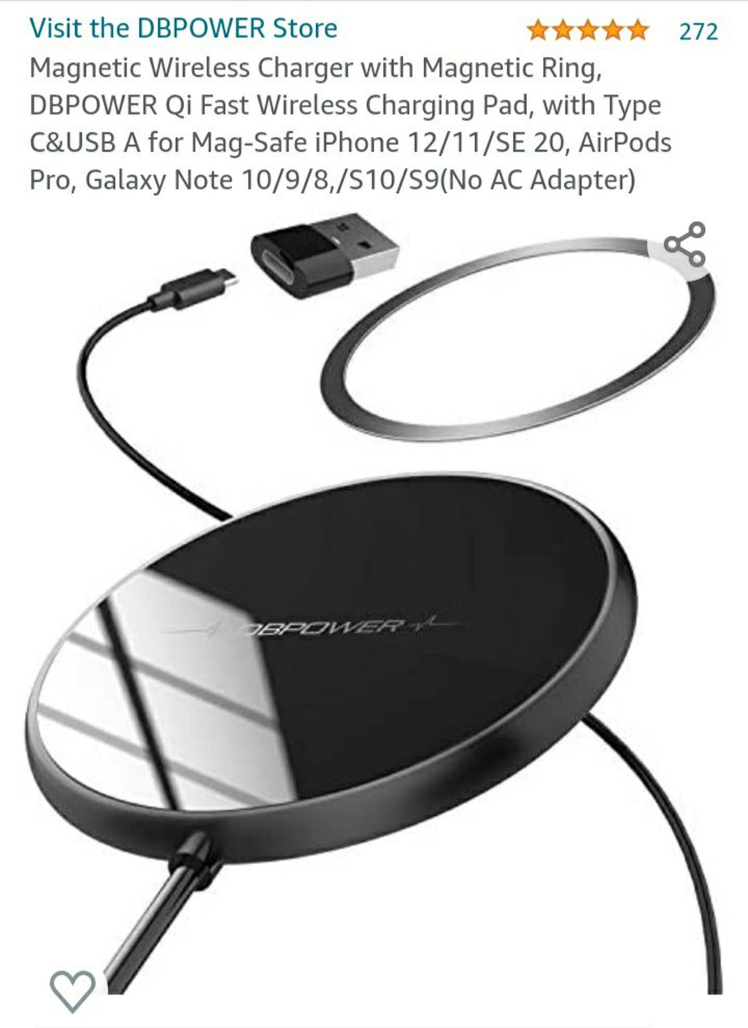 DBPOWER Magnetic Wireless Charger