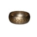 Antique Etched Floral Hammered Silver Brass Wide Bangle Bracelet Women