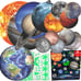 Glow in The Dark Planets for Ceiling 3D Realistic Space Themed for Kids