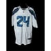 SUPER RARE Nike #24 MARSHAWN LYNCH Seattle Seahawks NFL RB White Mint Throwback