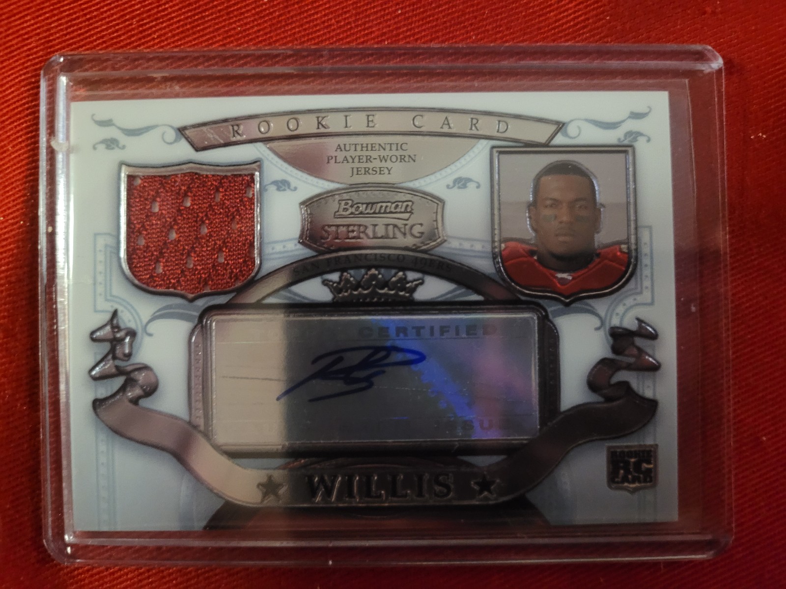 2007 Bowman Sterling Patrick Willis Autograph Jersey Card