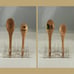I Love Yoga Frogs Wood Burned Measuring Spoon Set