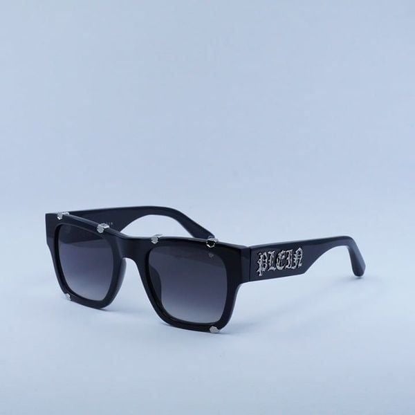 New Philipp Plein SPP042W 0700 Sunglasses - Shiny Black
