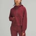 NWT Lululemon Scuba Oversized Half-Zip Hoodie, Sz XS/S, Mulled Wine
