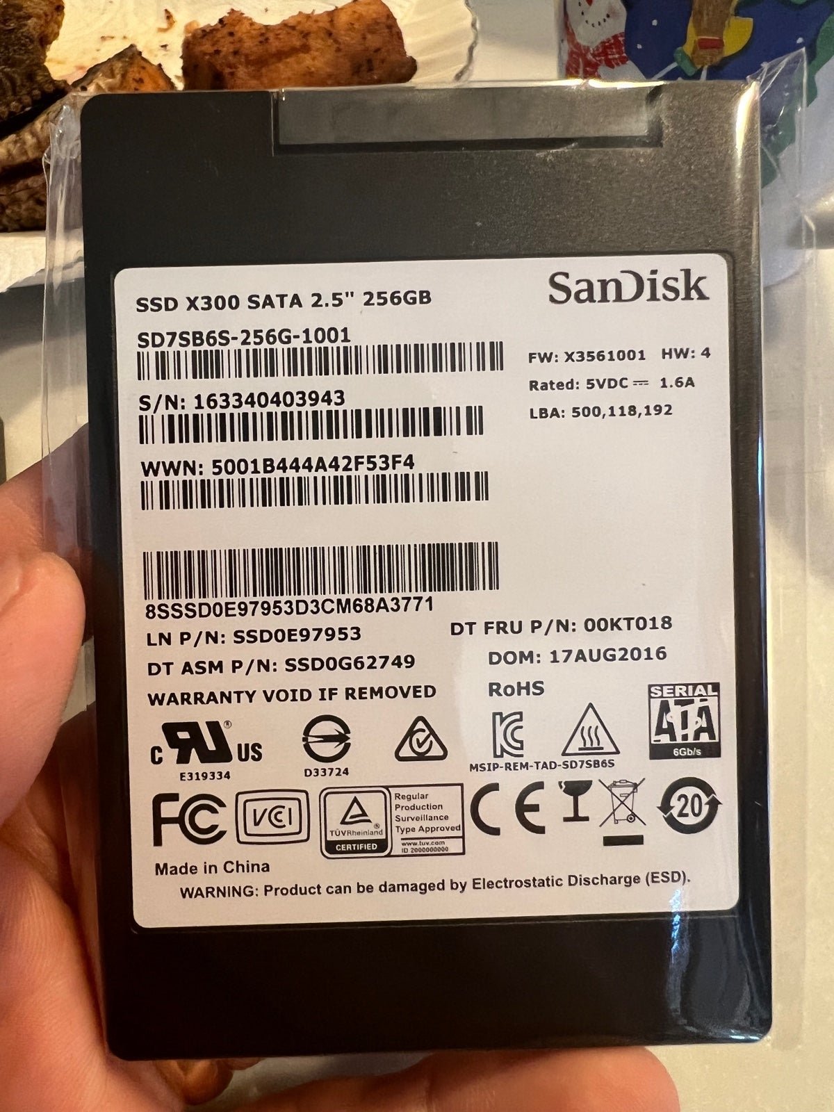 SSD X300 SATA 2.5 256GB SANDISK