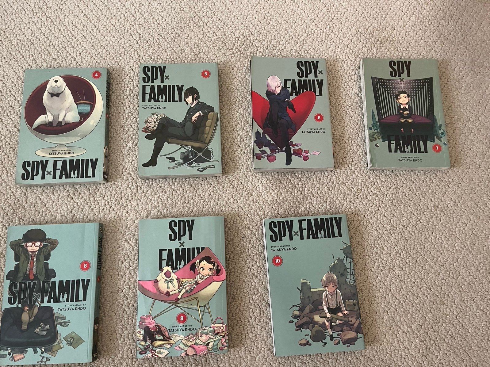 Spy x Family manga vol. 4-10 very good condition English