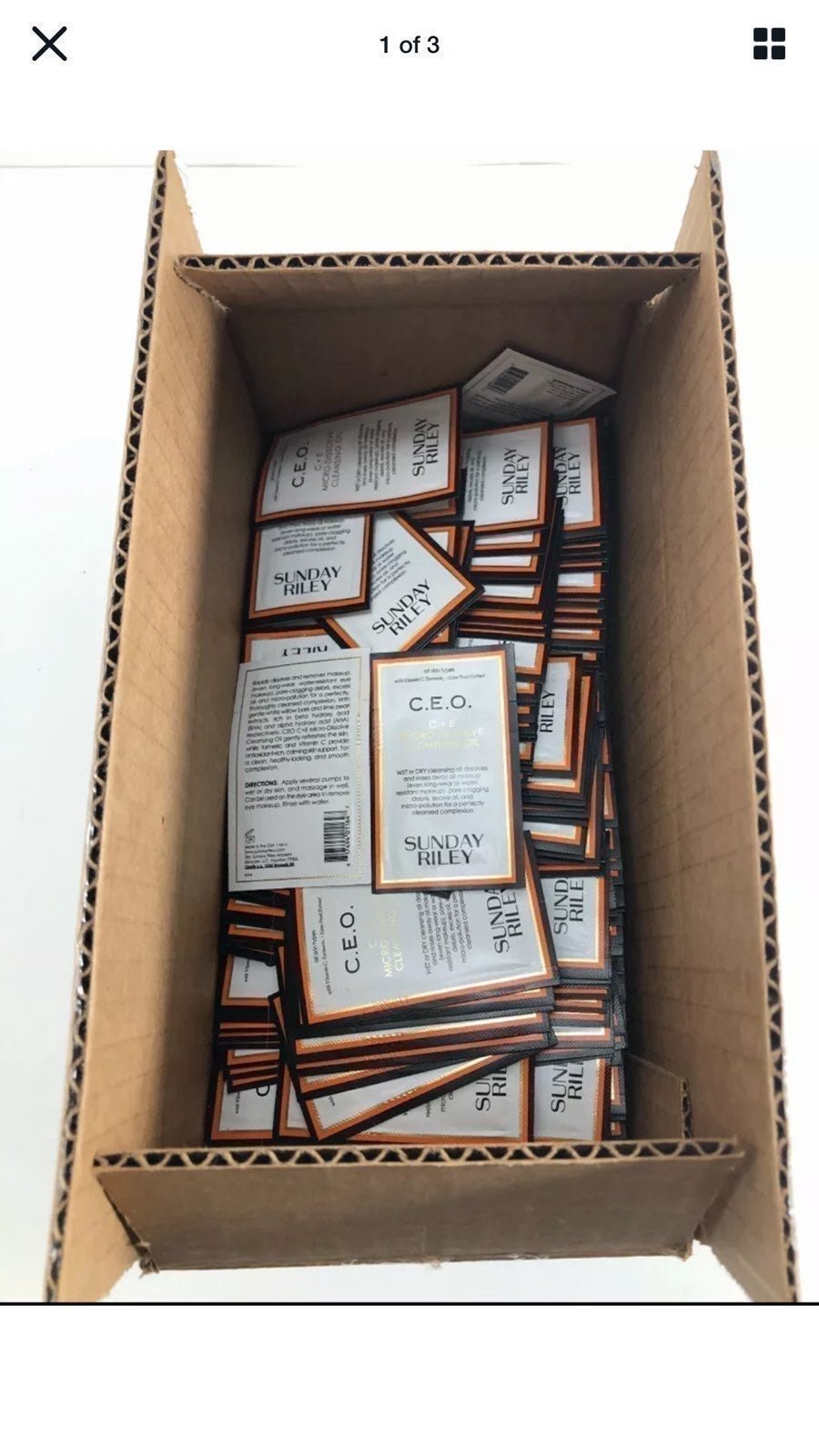 100 NEW Sunday Riley Sample Packets!!!