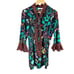 Rixo Silk Lulu Dark Floral Mini Dress Size Small