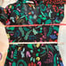 Rixo Silk Lulu Dark Floral Mini Dress Size Small