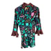 Rixo Silk Lulu Dark Floral Mini Dress Size Small