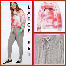 NEW VS PINK SOFT AND COZY TOE DYE SET